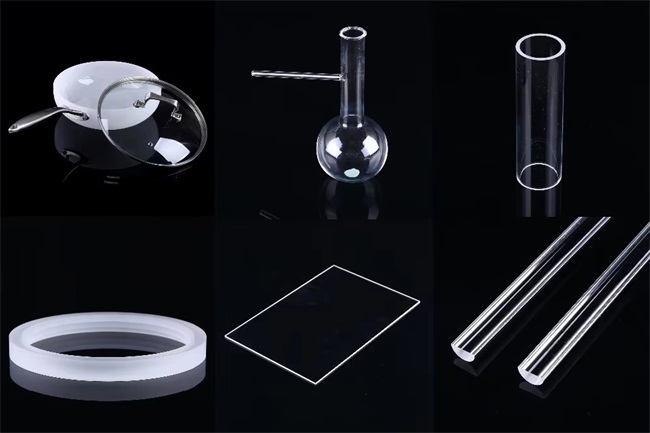 Tubes de silice fusionnés transparents de 5 à 20 mm de diamètre