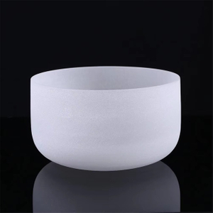 Crucible à quartz de haute pureté opaque à fond plat