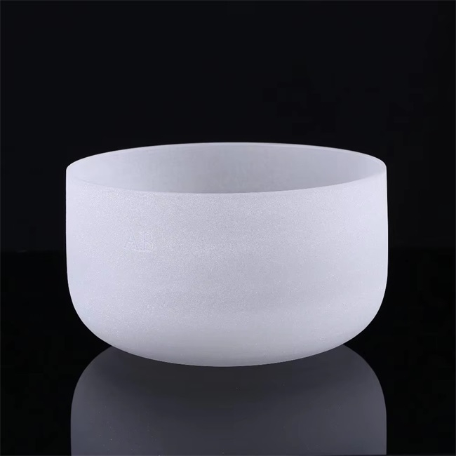 Crucible à quartz de haute pureté opaque à fond plat