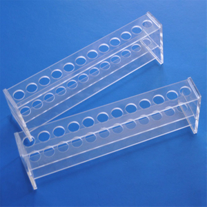 Support de tube à essai en verre de quartz de laboratoire