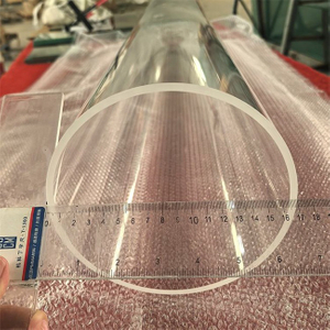 6-7 Feet Large Diameter Transparent Quartz Tube
