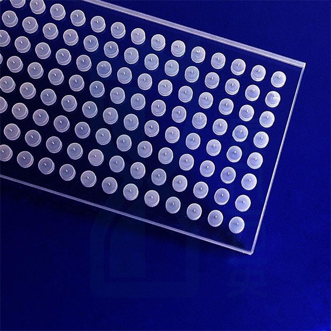 Laboratory 96-well fused silica plate
