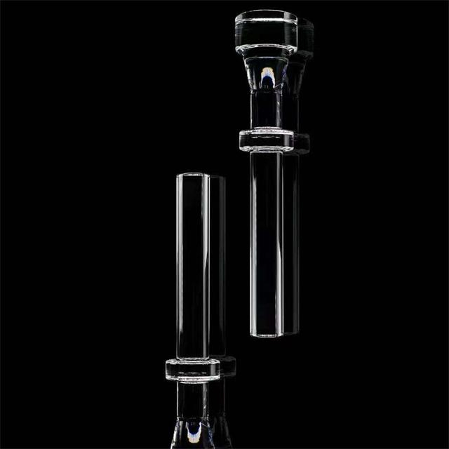 Custom Fire Processed Quartz Glass Tube