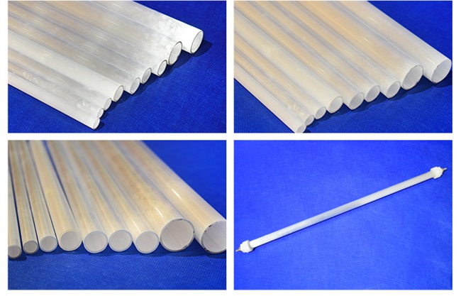 Opaque Milky White Quartz Tube