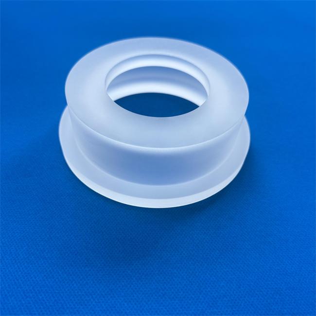 Frosted quartz flange connection ring factory