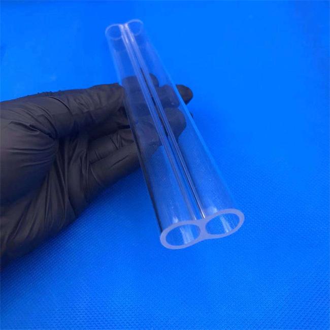 1-100mm diameter double hole quartz tube supplier