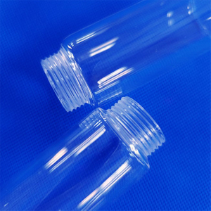 Single-Ended Closed Thread Quartz Glass Test Tube