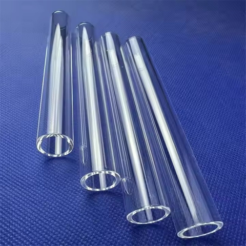 Comprimento de 20-900 mm de alta pureza de tubo de quartzo transparente