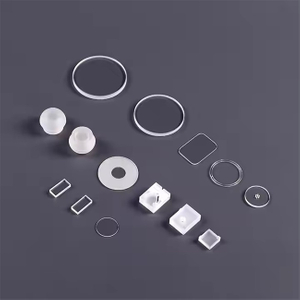 Folhas de vidro e quadrado de vidro de quartzo transparentes