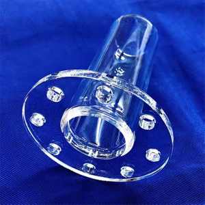 Transparenter fusionierter optischer Quarzglasflansch