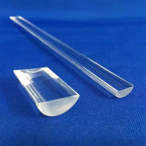 Verre de silice fusionnée transparente polie
