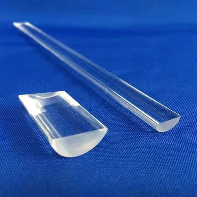 Polished Transparent Fused Silica Glass