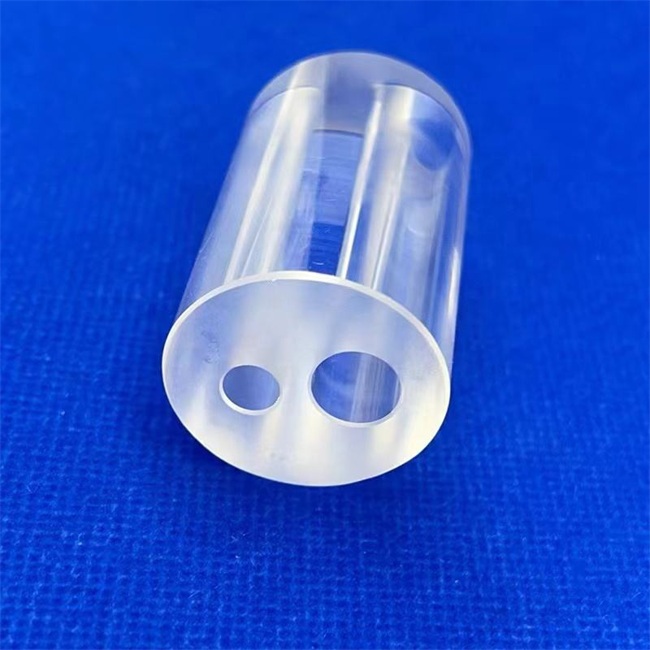 5-30mm diameter double hole transparent fused silica tube manufacturer