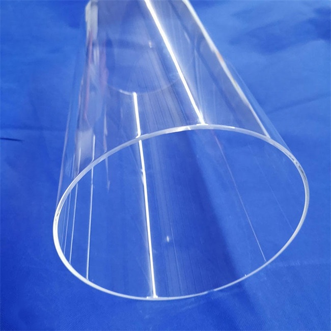 400mm large diameter transparent quartz tube