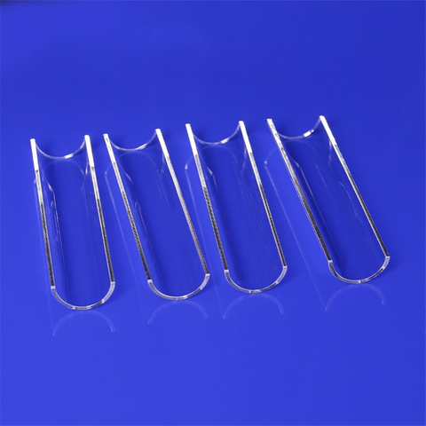 Customized Transparent Fused Silica Half Tube