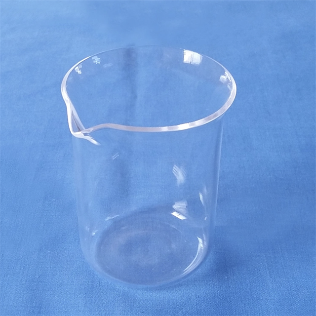 Vaso de cuarzo personalizado para material de laboratorio resistente al calor