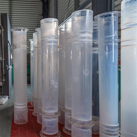 Tube de quartz fusionné transparent de grand diamètre 