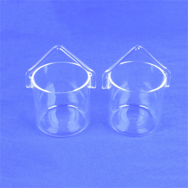 Laboratory quartz beaker measuring cup