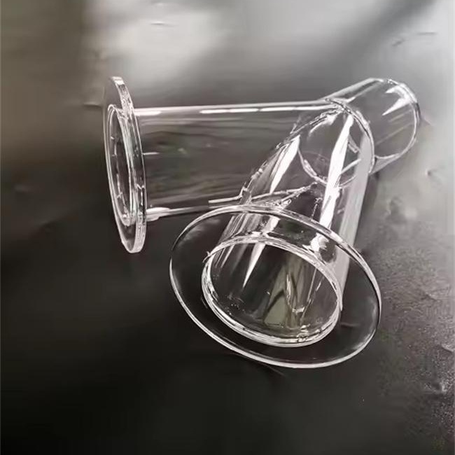 実験室用二重壁 Y 字型石英管のサプライヤー