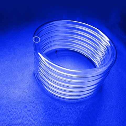 Customized Transparent Fused Spiral Quartz Tube Manufacturer
