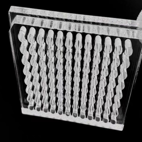 Enzima de 96 pocas hemaglutinina de hemaglutinina UV-Glass de vidrio