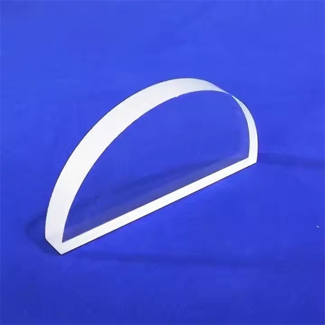 Piatto di quarzo prisma semicircolare ottico ad alta purezza