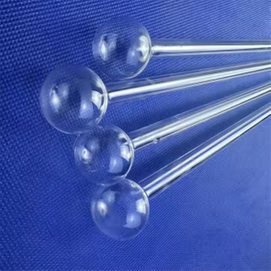 Tubo de cuarzo de forma de bombilla transparente de diámetro exterior de 20-500 mm