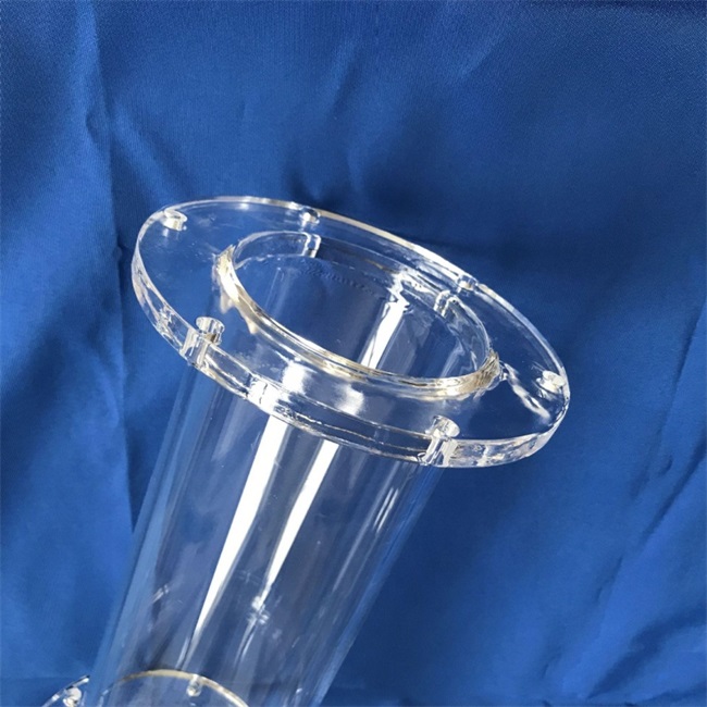 Tubes en verre à quartz à bride