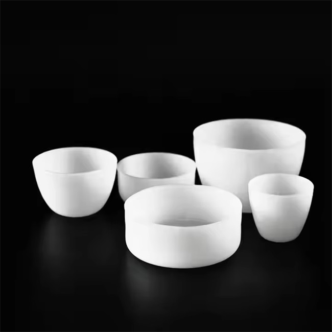 High temperature resistant milky white laboratory quartz crucible wholesaler