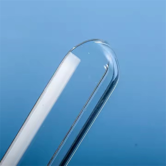 High light transmittance semicircular transparent laboratory quartz boat factory