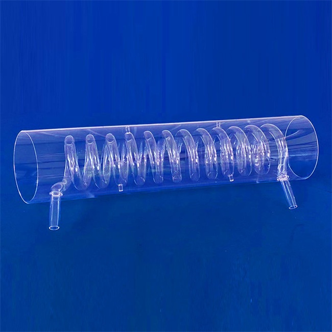 Diameter 3-500mm spiral quartz glass heating tube-1