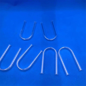 U-shaped Transparent Quartz Glass Tube