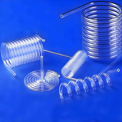 Curved Quartz Spiral Tube
