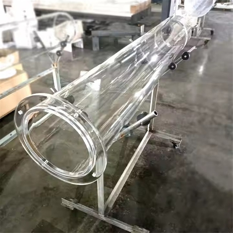 Polished Large-sized Quartz Glass Tube