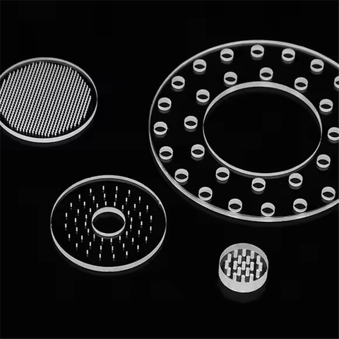 Customized High Transmittance Perforated Quartz Plate