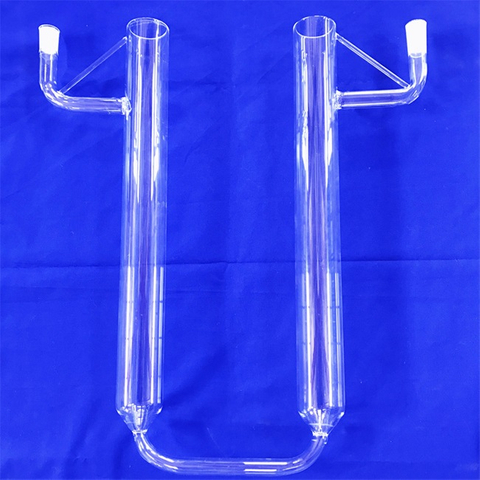 3-300mm de tubo de vidro de quartzo de lâmpada em forma de U transparente de 300 mm