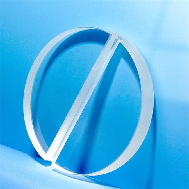 High precision quartz plate manufacturer with slotted middle