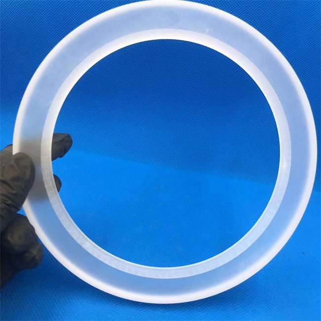 Frosted semi transparent quartz ring