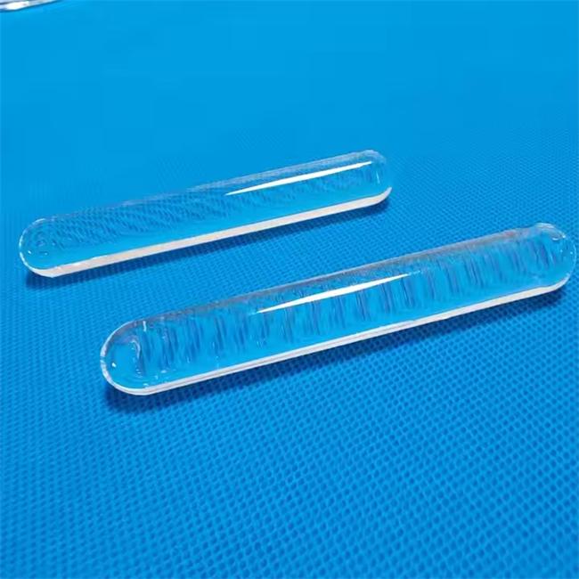 Transparent round bottom quartz glass rod supplier