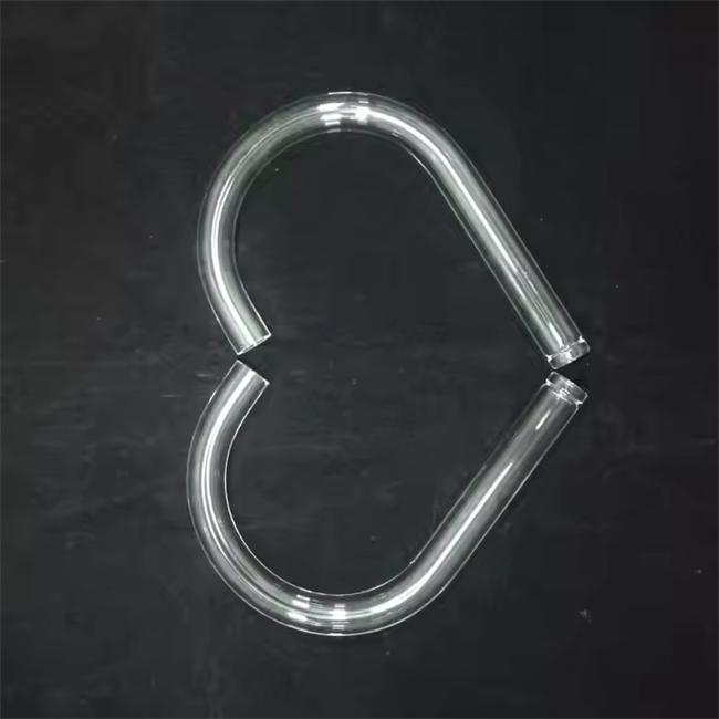 Прозрачная кварцевая коленчатая трубка диаметром 40-600 мм.