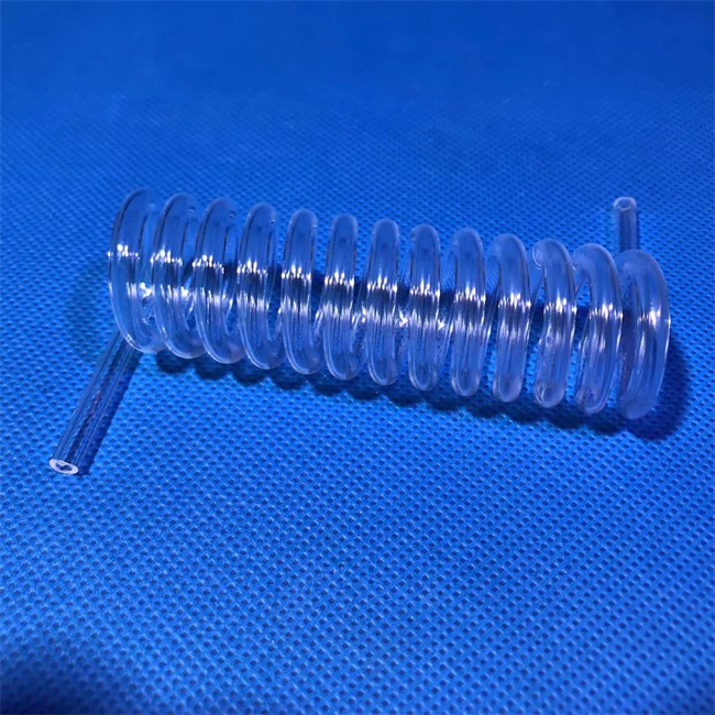 High-purity heat-resistant quartz spiral glass tube