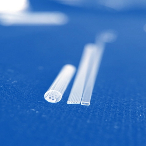 Custom 8-hole Rectangular Capillary Quartz Tube