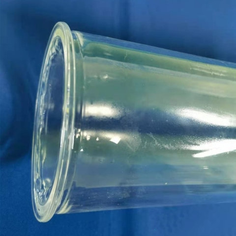 Customisierte transparente Doppelschichtquarzofenrohr