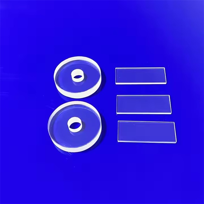 Custom High Purity Polished Laser Perforated Quartz Plate