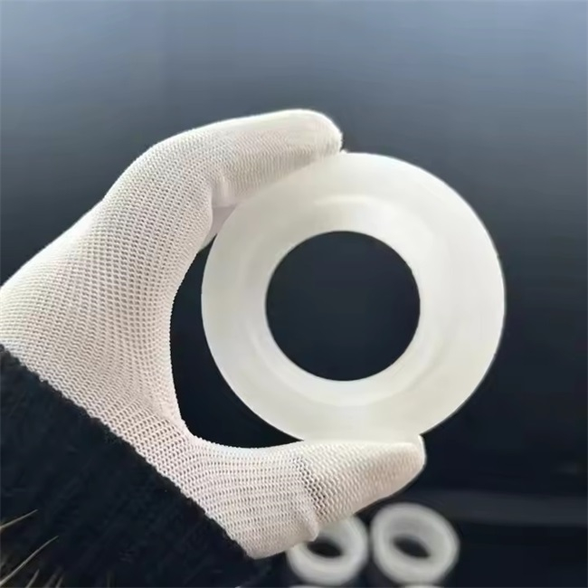Translucent Frosted Fused Silica Flange Ring