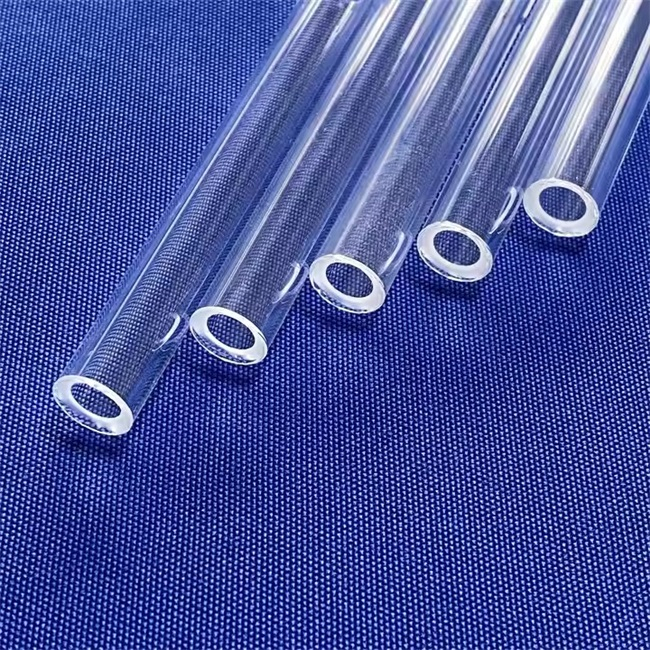 Diamètre 5-350 mm Tube de verre de silice fusionné chimique