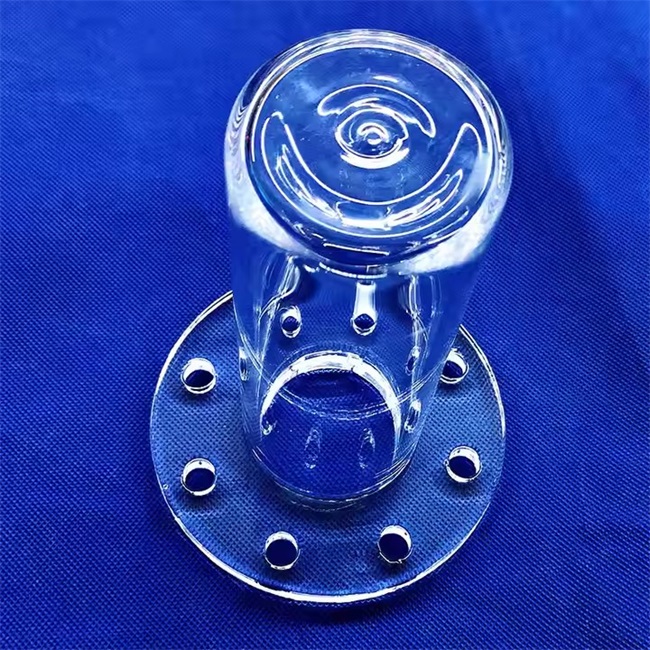 Transparent fused optical quartz glass flange price