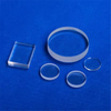 Round Rectangular Transparent Collimator UV Fused Silica Glass Plate
