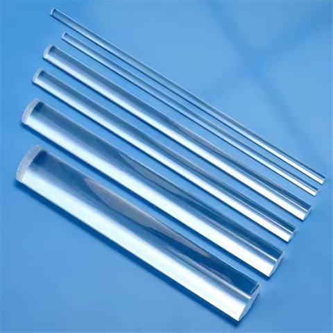 1-80 mm ad alta purezza di vetro ottico trasparente a canna solida in vetro ottico