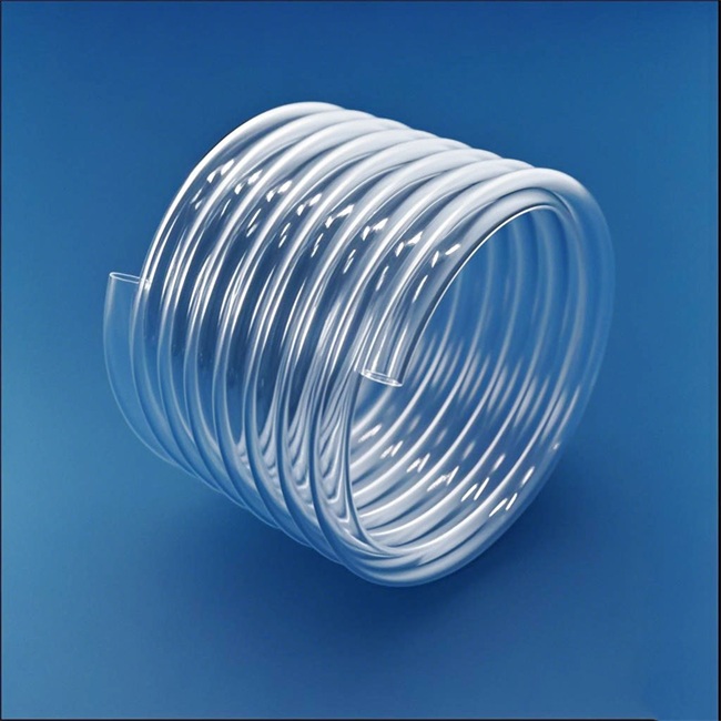Corrosion resistant quartz wrapped spiral tube